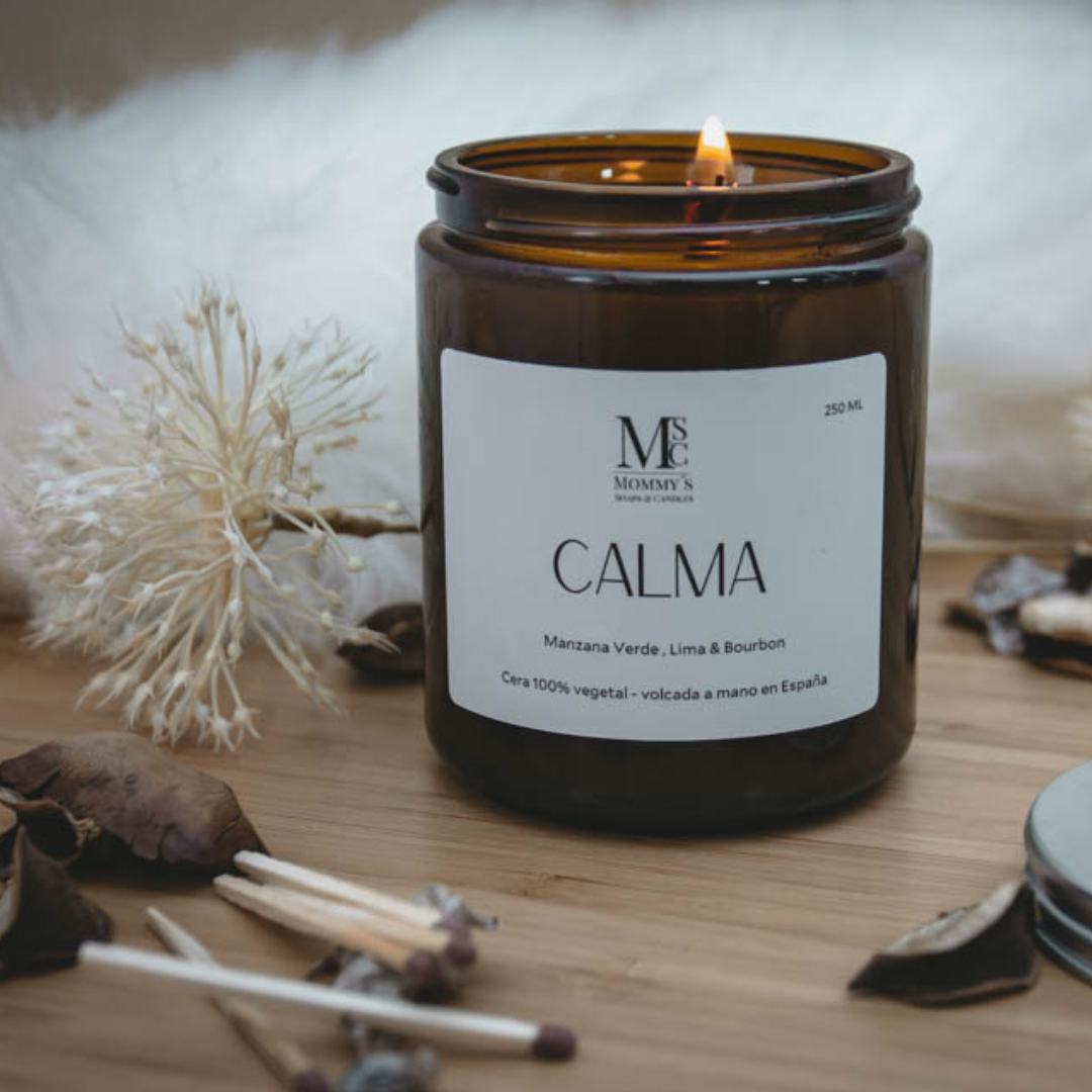 Vela Aromática Calma - Manzana Verde/Lima/Bourbon