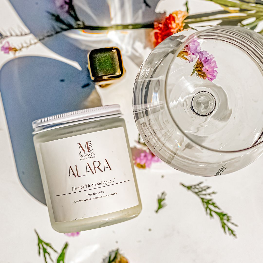 Vela Aromática Alara - Flor de Loto/Jazmin