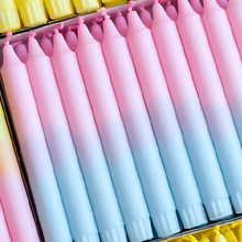 Load image in gallery viewer,Decorated Table Candles - Pastel / Beige / Orange Colors
